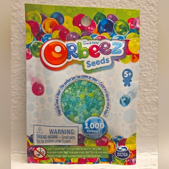 Orbeez Seeds 1000 Pack Piece PC Envelope Grow In One Day - Blue Green game KIDS - Picture 1 of 1